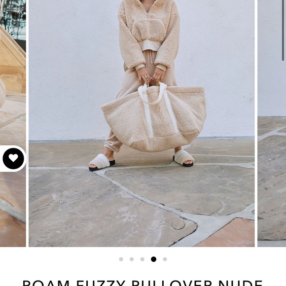 ROAM FUZZY PULLOVER NUDE
FAUX SHEARLING - Picture 3 of 7